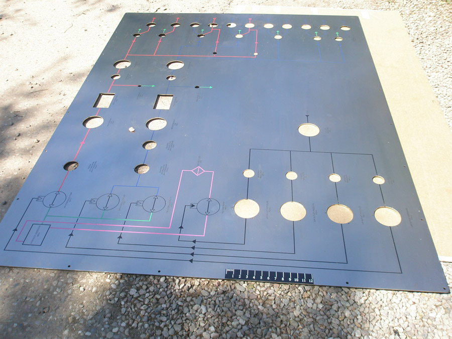 Laser cut, etched & painted. 1.5 Metres x 3 metres
