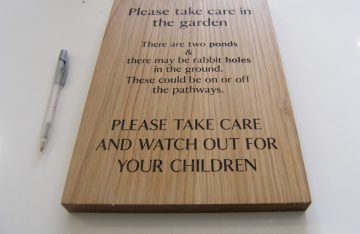 Oak etched