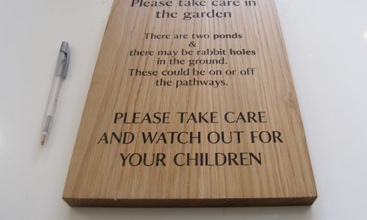 Oak etched