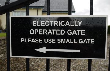 Railing Sign