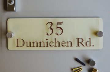 300mmx 100mm Perspex Sign