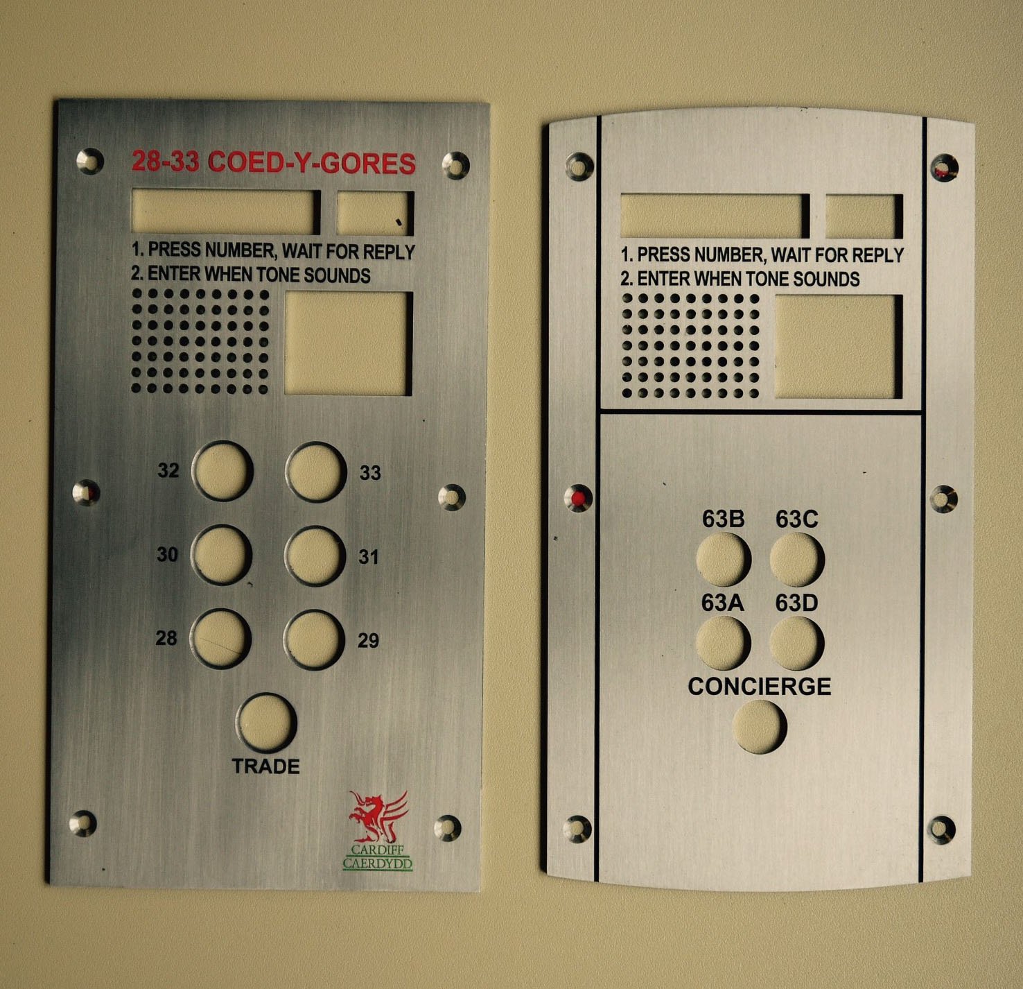 Engineering Door Plates