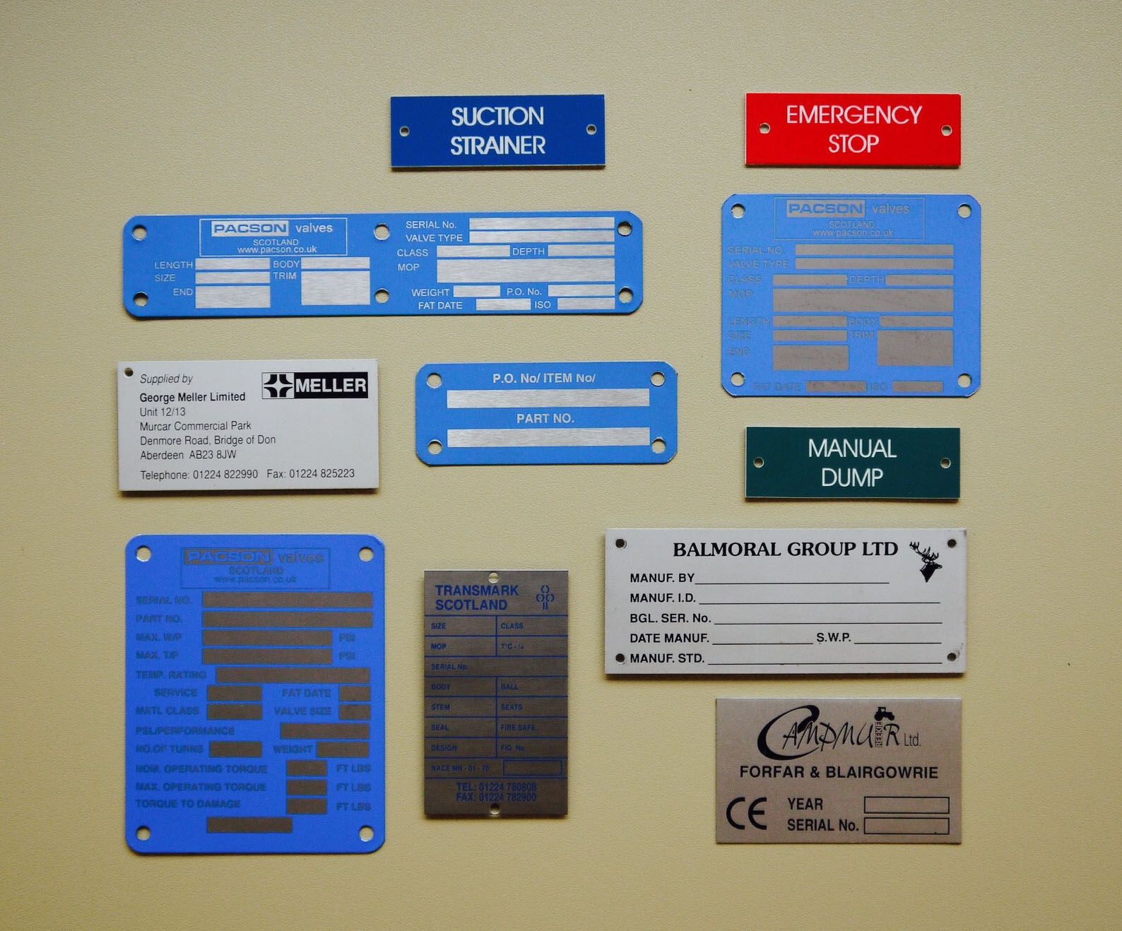 Engineering labels