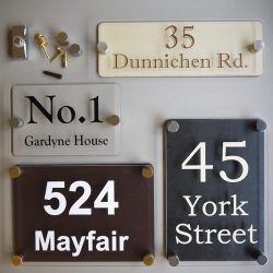 perspex house signs