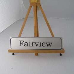 stainless steel house sign